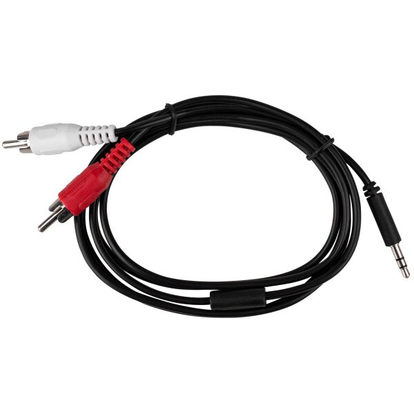 Main product image for 3.5mm Slim-Plug Male to 2 x RCA Male 5 ft. 240-065